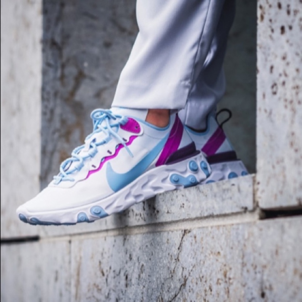 Nike React Element 55 Psychic Blue - Picture 5 of 8
